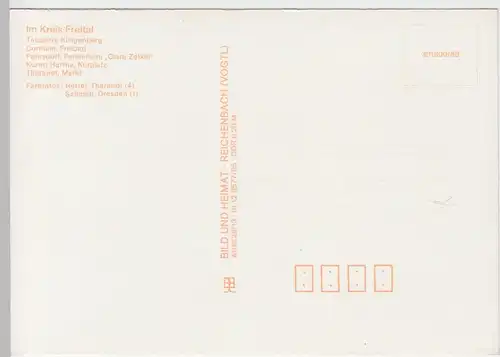 (99276) AK Gemeindeverband Tharandt, Mehrbildkarte, 1988