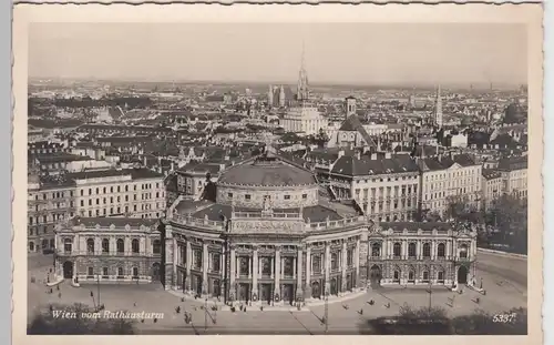 (99118) AK Wien, Blick vom Rathausturm, vor 1945
