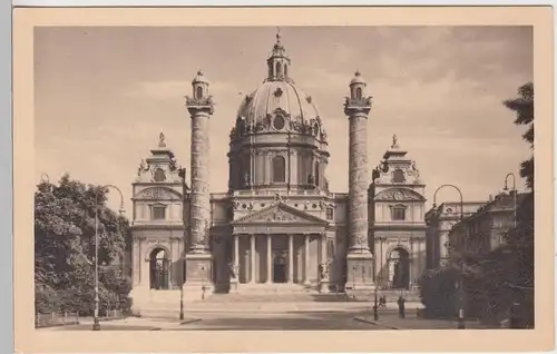 (99114) AK Wien, Karlskirche, 1943