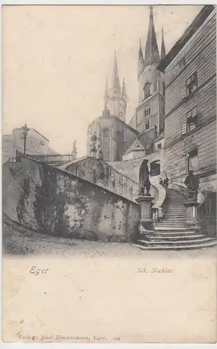 (98807) AK Eger, Cheb, St. Nikolaus, Gymnasium 1908