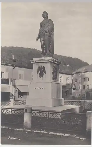 (98753) AK Salzburg, Mozart Denkmal, um 1925
