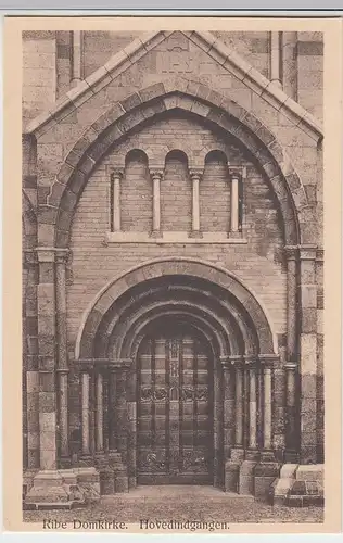 (98730) AK Ribe, Dom, Domkirke, Hovedindgangen, Portal, vor 1945