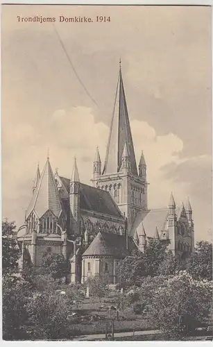 (98722) AK Trondheim, Dom, Domkirke 1914