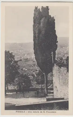 (98702) AK Fiesole, Una veduta da S. Francesco, vor 1945