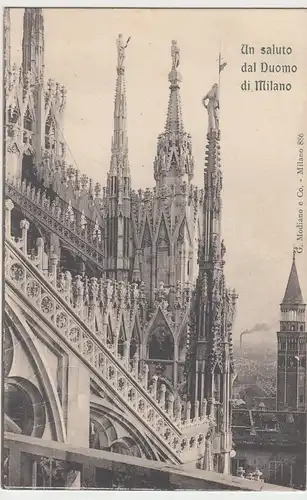 (98691) AK Milano, Mailand, Dom, Duomo, Detail 1907