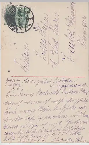 (98421) AK junge Frau als Aschenbrödel, coloriert, 3 Karten aus Serie 1911