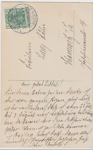(98392) AK junge Frau a. Carmen, Spruch, coloriert, 6 Karten a. Serie 1911
