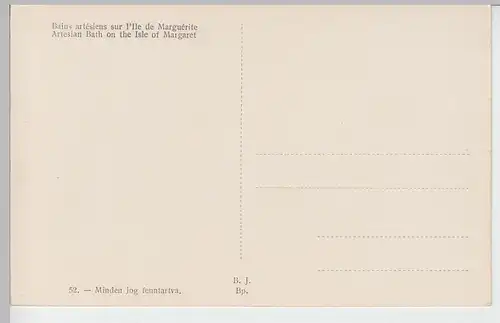 (98311) AK Budapest, Margitszigeti artézi fürdö, vor 1945