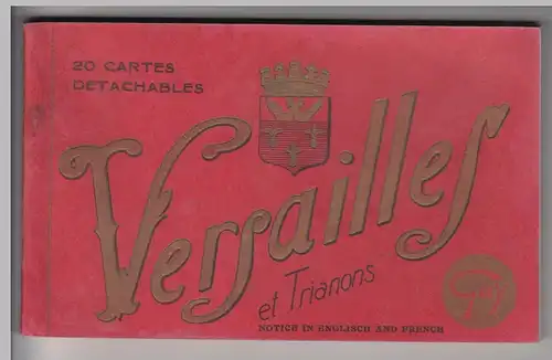 (98007) AK Versailles et Trianons, 20 cartes detachables, vor 1945