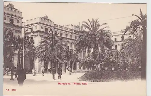 (97728) AK Barcelona, Plaza Real, bis um 1905