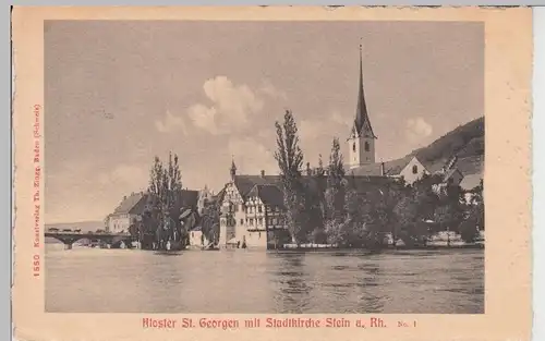 (97717) AK Stein am Rhein, Kloster St. Georgen, vor 1945