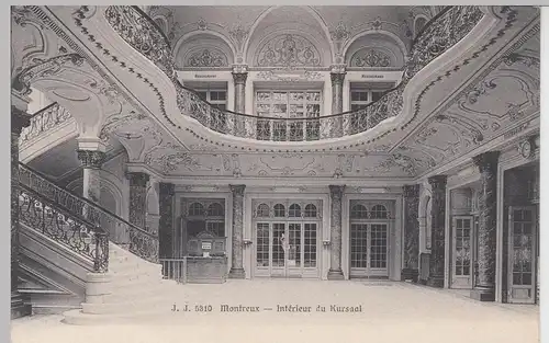 (97708) AK Montreux, Waadt, Kursaal, Inneres, bis um 1905