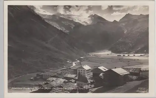 (97578) AK Hintertux, Zillertal, Panorama, vor 1945