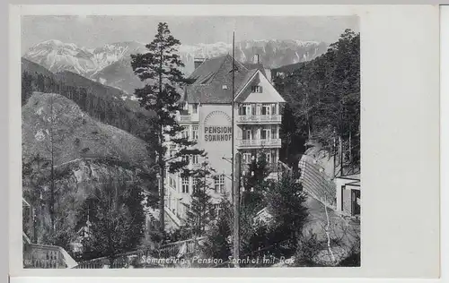 (97558) AK Semmering, Pension Sonnhof, Rax