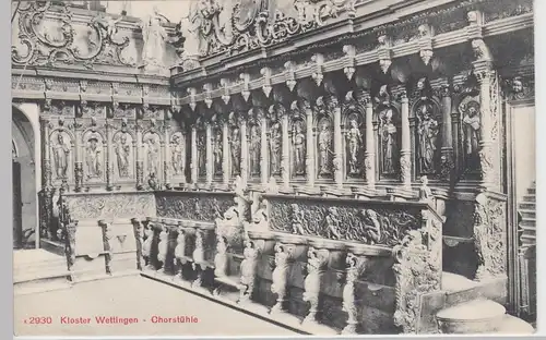 (97512) AK Kloster Wettingen, Chorgestühl, vor 1945