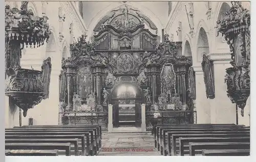 (97511) AK Kloster Wettingen, Altar, Kanzel, Orgel, vor 1945
