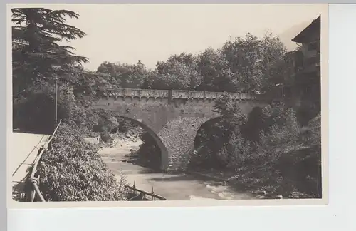 (97312) AK Merano, Ponte Romano, vor 1945