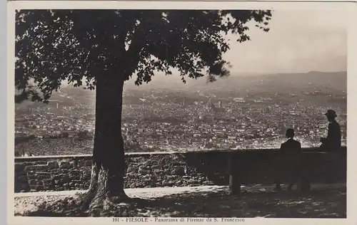 (97287) AK Fiesole, Panorama di Firenze da S. Francesco, vor 1945