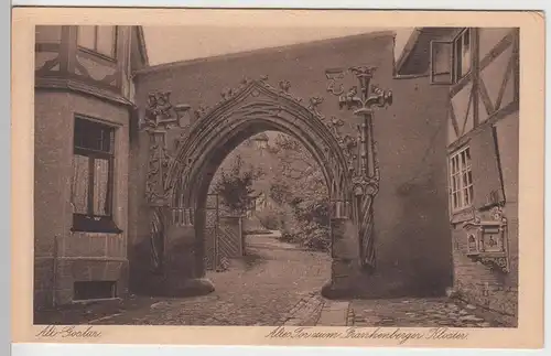 (97178) AK Goslar, Altes Tor zum Frankenberger Kloster, vor 1945