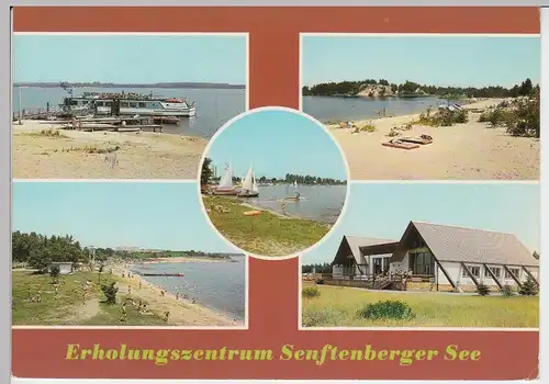 (96624) AK Senftenberger See, Mehrbildkarte, 1986