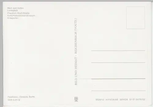 (96500) AK Stralsund, Mehrbildkarte, 1986