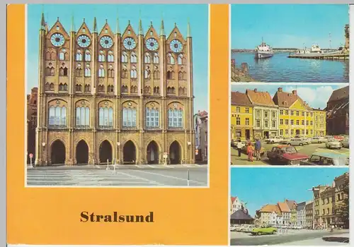 (96498) AK Stralsund, Mehrbildkarte, 1981