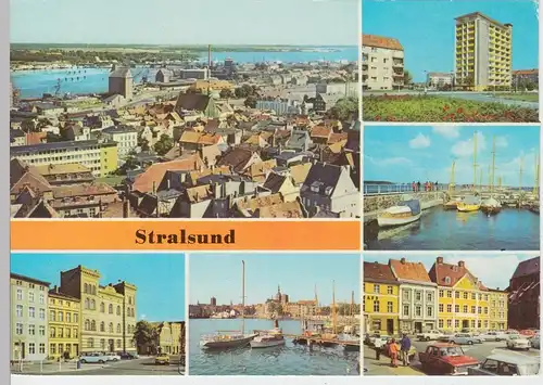 (96495) AK Stralsund, Mehrbildkarte, 1981