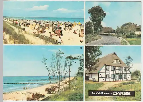 (96391) AK Darß, Mehrbildkarte, 1977
