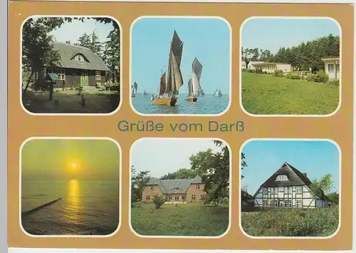 (96389) AK Darß, Mehrbildkarte, 1988