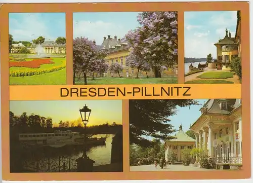 (96241) AK Dresden Pillnitz, Mehrbildkarte, 1982