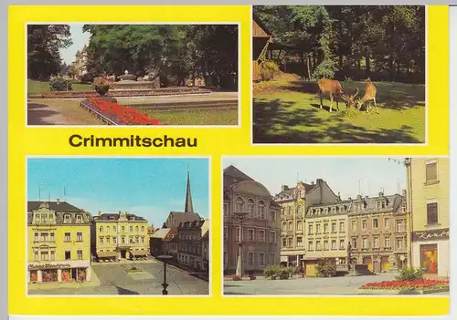 (96178) AK Crimmitschau, Mehrbildkarte, 1983
