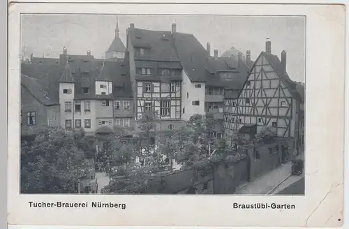 (95153) AK Nürnberg, Tucher Brauerei, Braustübl Garten 1939