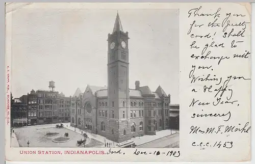 (94993) AK Indianapolis, Union Station 1903