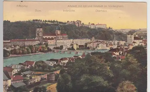 (94731) AK Passau, Altstadt mit Inn und Innstadt, 1943