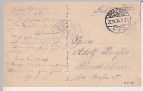 (94642) AK Truppenlager Ohrdruf, Thür., Totalansicht, Feldpost 1914