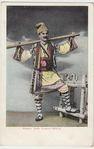 (94511) AK Rumänien, Herr in Rumänischer Tracht, vor 1905