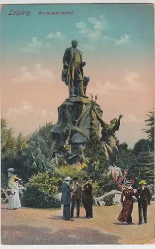 (93991) AK Leipzig, Bismarckdenkmal vor 1945