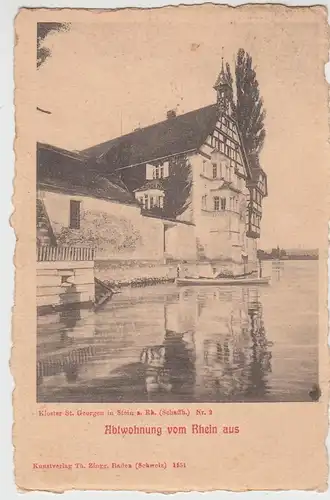 (93855) AK Stein am Rhein, Kloster St. Georgen, Abtwohnung, 1908