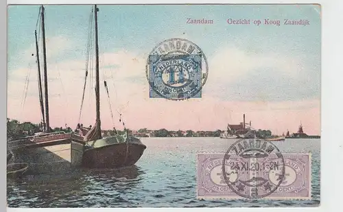 (93722) AK Zaandam, Gezichtop Koog Zaandijk, 1920