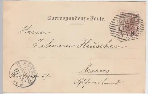 (93685) AK Gruss aus Linz, Calvarienberg 1897