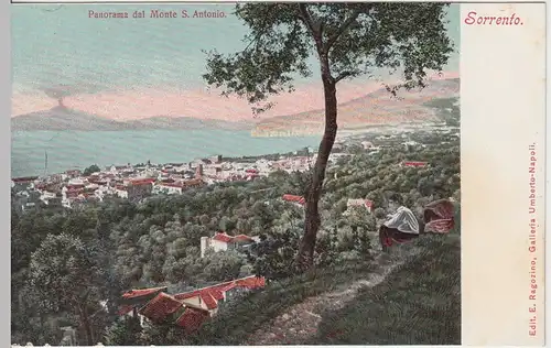 (93663) AK Sorrento, Panorama dal Monte S. Antonio, vor 1905