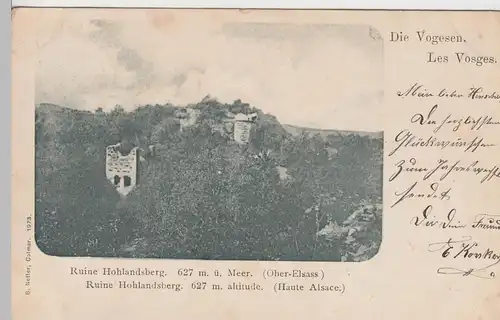 (93630) AK Burg Hohlandsberg, Château du Haut-Landsbourg, 1900