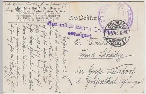 (93333) AK Luftschiffe, Zeppelin, Parseval, Schütte Lanz, Feldpost 1916