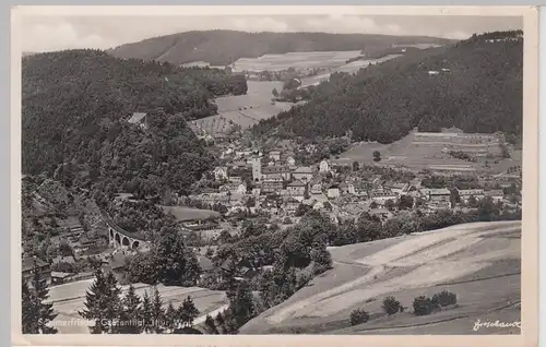 (93152) AK Gräfenthal, Thür. Wald, Panorama 1942