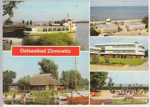 (93035) AK Ostseebad Zinnowitz, Achterwasser, Bootshafen 1985