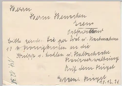 (92976) AK Motiv Ganzsache, Bad Mergentheim 1938