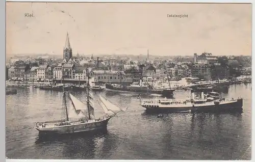 (92740) AK Kiel, Totalansicht, 1909