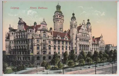 (92651) AK Leipzig, Neues Rathaus, vor 1945