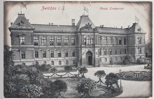 (92616) AK Zwickau i.Sa., Königl. Landgericht, 1917