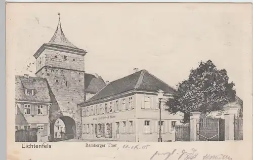 (92542) AK Lichtenfels, Bamberger Tor, 1905